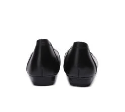 All-Black Leather Women Ballet Flat Fern -Shoe Store flats all black leather women ballet flat fern 7