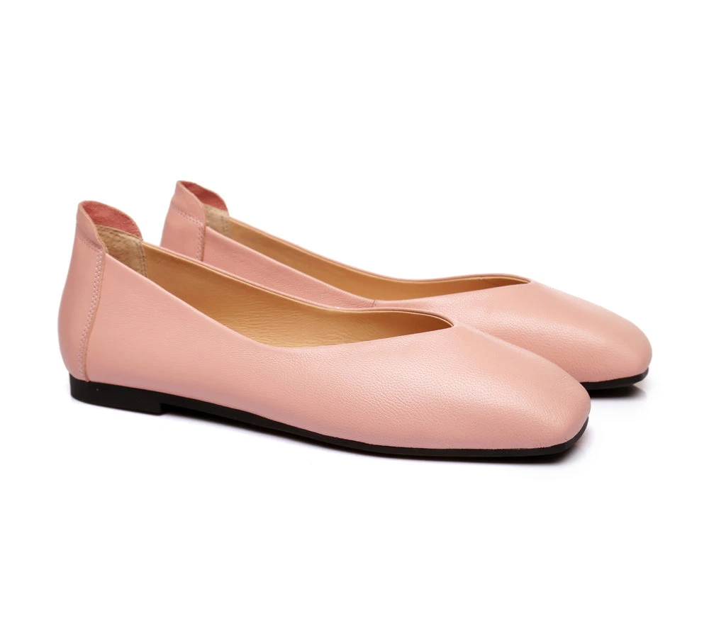 Women Leather Ballet Flats Square Toe Nonslip Linda 12 Women Leather Ballet Flats Square Toe Nonslip Linda - Image 10