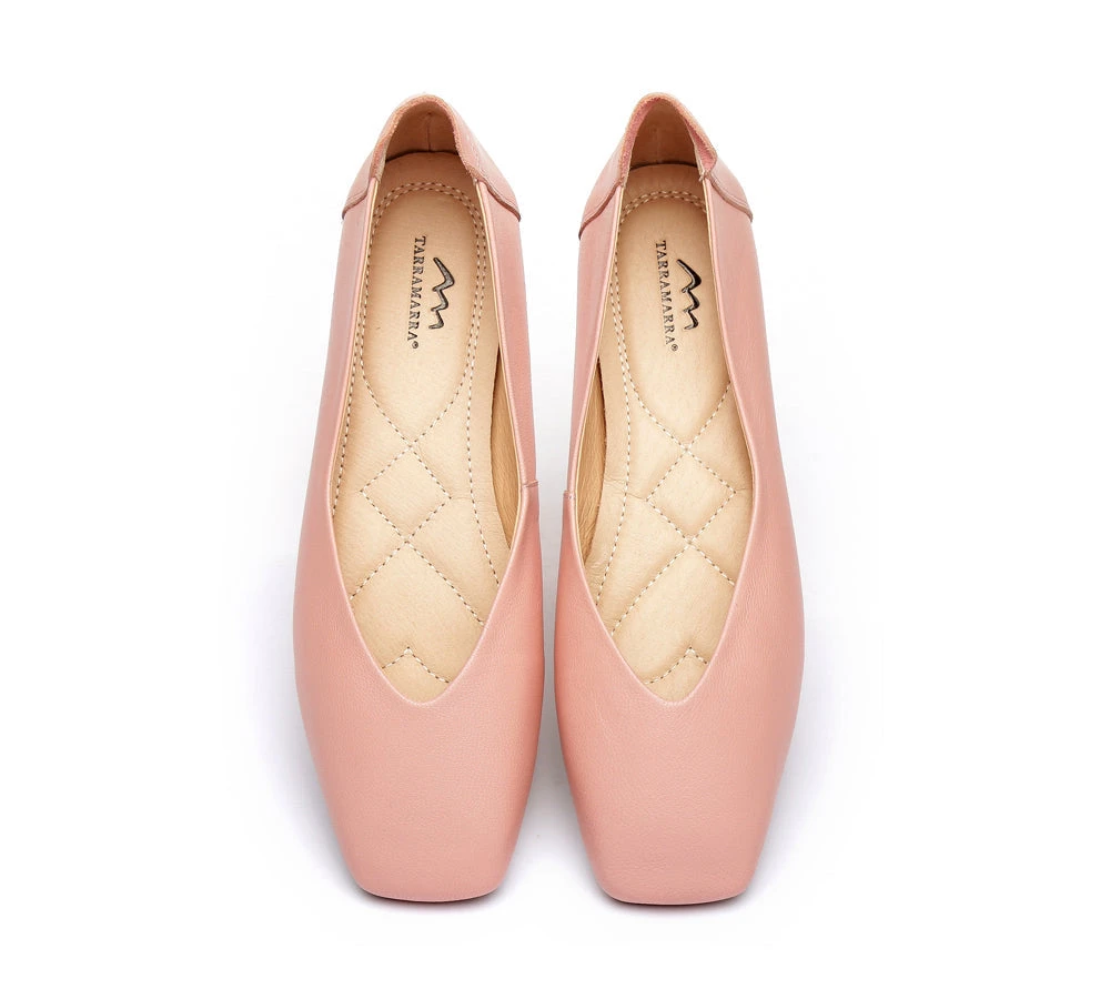 Women Leather Ballet Flats Square Toe Nonslip Linda 15 Women Leather Ballet Flats Square Toe Nonslip Linda - Image 13