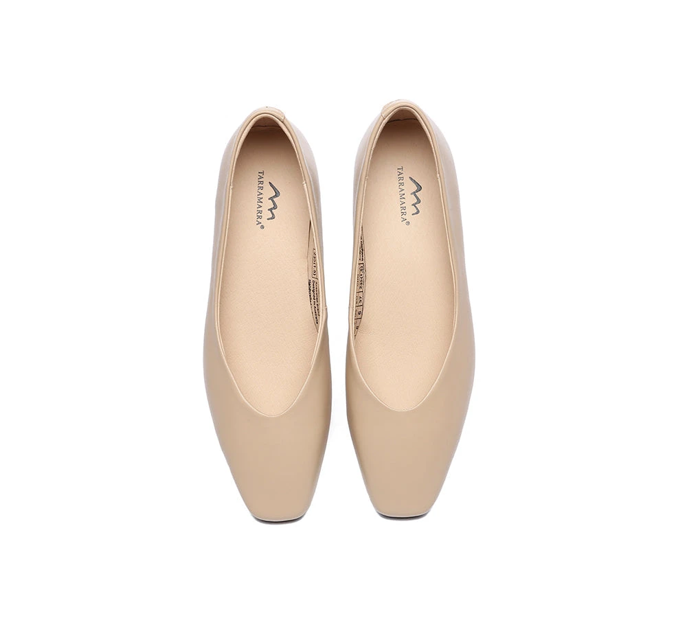 Women Flats Leather Square Toe Ballet Flats 9 Women Flats Leather Square Toe Ballet Flats - Image 7
