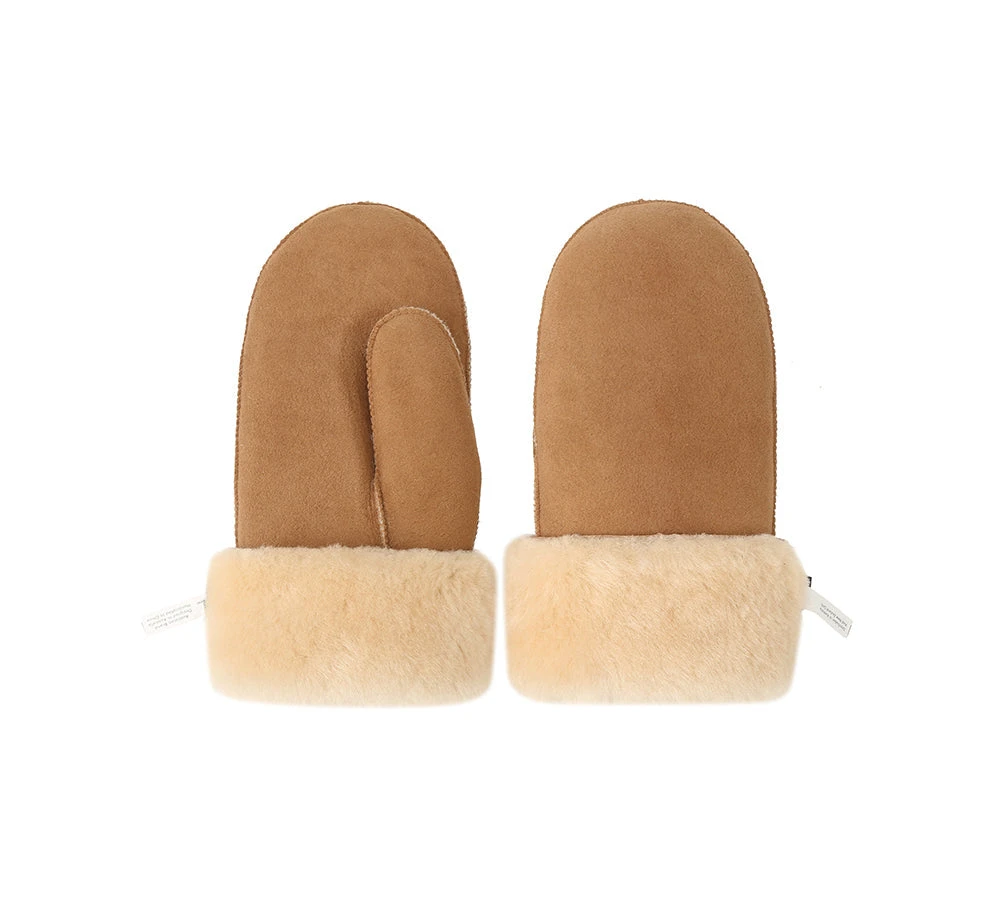 UGG Gloves Fluffy Sheepskin Wool Men Mittens 7 UGG Gloves Fluffy Sheepskin Wool Men Mittens - Image 5