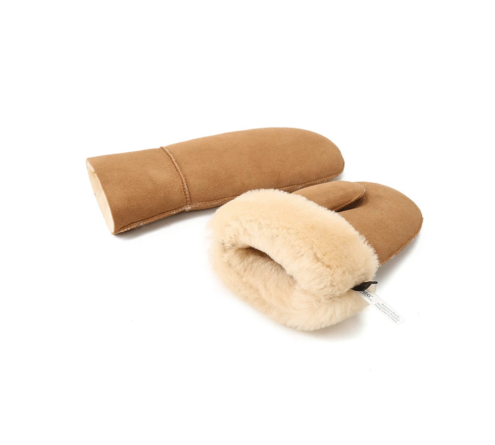 UGG Gloves Fluffy Sheepskin Wool Men Mittens 8 UGG Gloves Fluffy Sheepskin Wool Men Mittens - Image 6