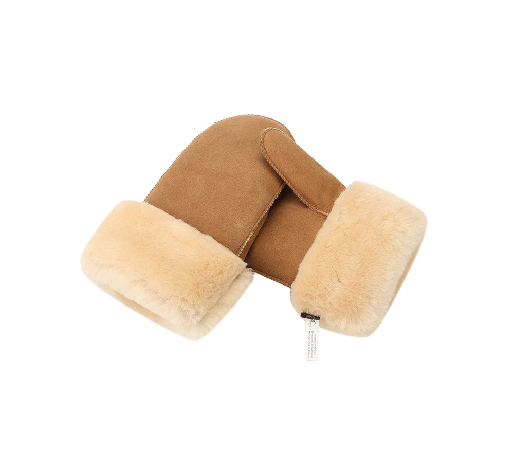 UGG Gloves Fluffy Sheepskin Wool Men Mittens 9 UGG Gloves Fluffy Sheepskin Wool Men Mittens - Image 7