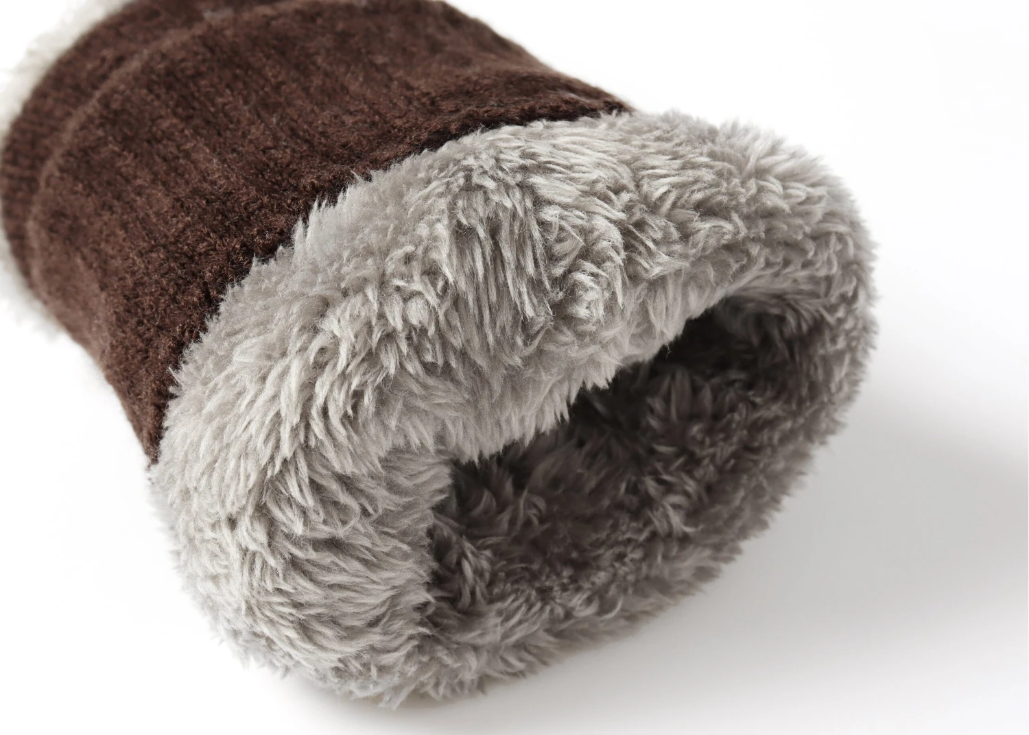 Fingerless Double-layer Ultra Plush Knit Gloves Typing Mittens 14 Fingerless Double-layer Ultra Plush Knit Gloves Typing Mittens - Image 12