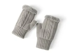 Fingerless Double-layer Ultra Plush Knit Gloves Typing Mittens 26 Fingerless Double-layer Ultra Plush Knit Gloves Typing Mittens -Shoe Store gloves fingerless double layer ultra plush knit gloves 5