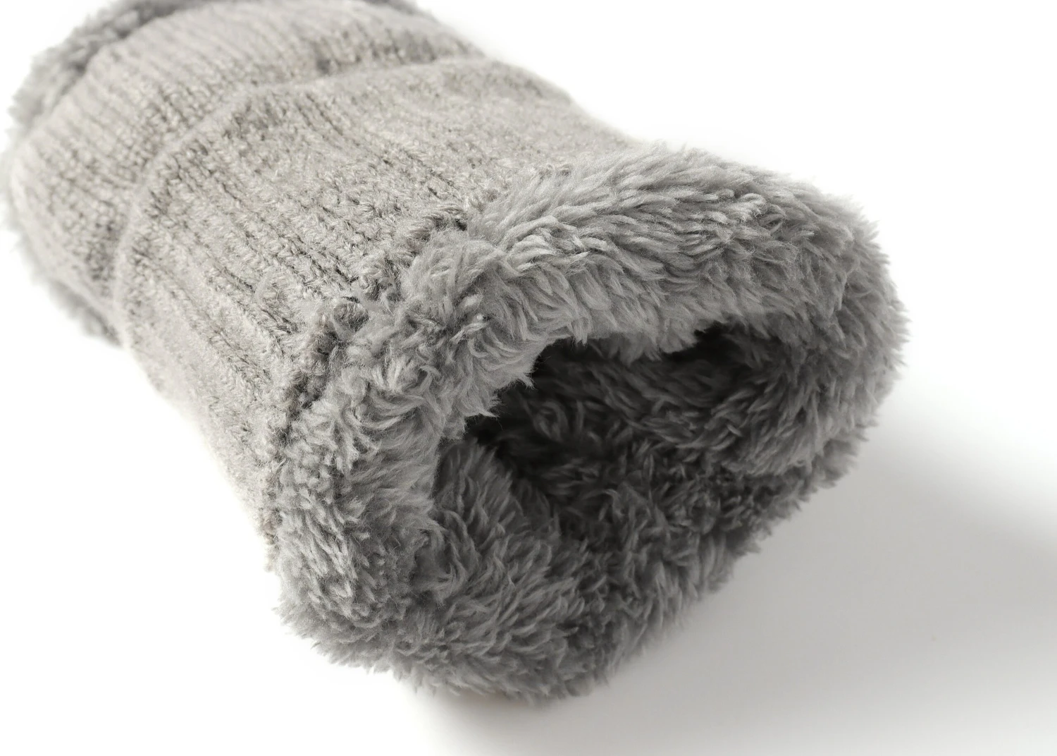 Fingerless Double-layer Ultra Plush Knit Gloves Typing Mittens 8 Fingerless Double-layer Ultra Plush Knit Gloves Typing Mittens - Image 6