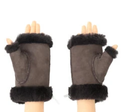 Fluffy Fingerless Sheepskin Wool Mittens -Shoe Store gloves fluffy fingerless sheepskin wool mittens 14