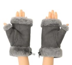 Fluffy Fingerless Sheepskin Wool Mittens -Shoe Store gloves fluffy fingerless sheepskin wool mittens 20