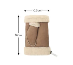 Fluffy Fingerless Sheepskin Wool Mittens -Shoe Store gloves fluffy fingerless sheepskin wool mittens 3