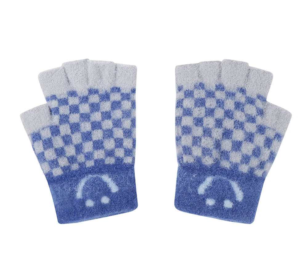 Kids Knit Fingerless Ultra Plush Knit Gloves Mittens 6 Kids Knit Fingerless Ultra Plush Knit Gloves Mittens - Image 4