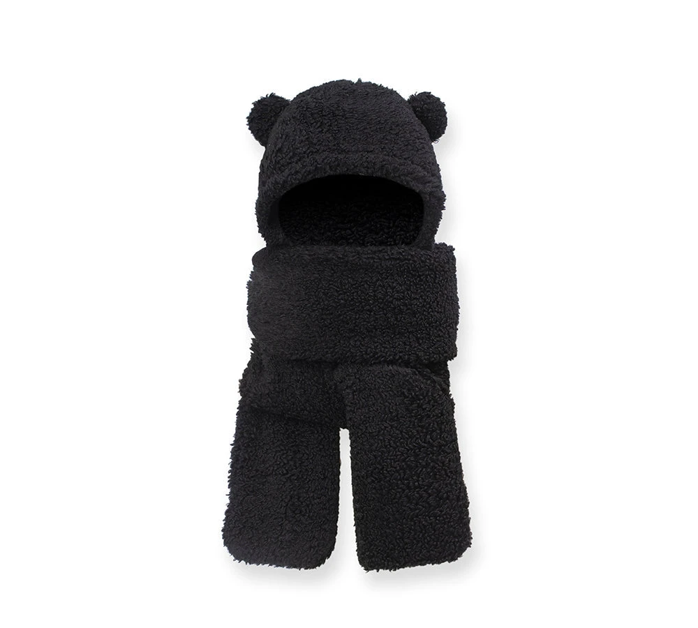 Hat Scarf And Gloves 3 In 1 Cute Bear Plush Hat 14 Hat Scarf And Gloves 3 In 1 Cute Bear Plush Hat - Image 12