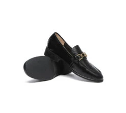 Embossed Leather Loafer Low Block Heels Women Katia 25 Embossed Leather Loafer Low Block Heels Women Katia -Shoe Store heels leather low block heels women katia 12