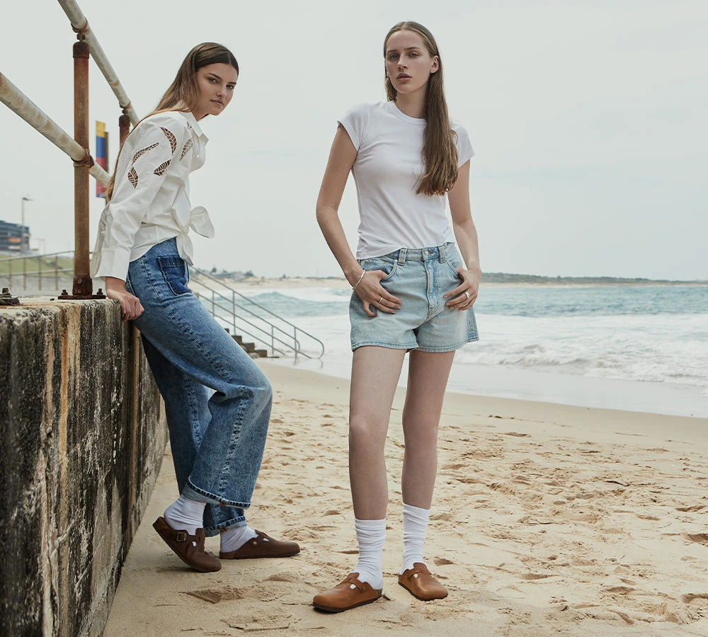 Unisex Leather Adjustable Buckled Straps Slip-on Flat Sandal Slides Brooklyn 4 Unisex Leather Adjustable Buckled Straps Slip-on Flat Sandal Slides Brooklyn - Image 2