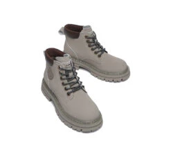 Women Chunky Boots Premium Leather Lace Up Boots Stephanie -Shoe Store leather boots chunky boots lace up women stephanie 14