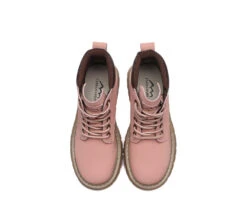 Women Chunky Boots Premium Leather Lace Up Boots Stephanie -Shoe Store leather boots chunky boots lace up women stephanie 5 29e3658d a5a0 4a9c 962f fe2011cee3ff