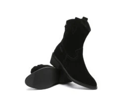 Women Leather Boots Zipper Pointed Toe Block Heeled Boots Lewis 25 Women Leather Boots Zipper Pointed Toe Block Heeled Boots Lewis -Shoe Store leather boots everau women leather zipper pointed toe block heel boots lewis 9