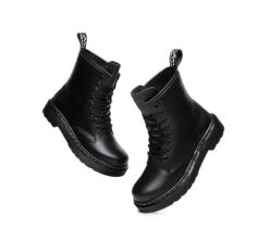 Women Leather Boots Hi Lift Platform Lace Up Boots Simona 12 Women Leather Boots Hi Lift Platform Lace Up Boots Simona -Shoe Store leather boots simona women hi lift platform lace up leather boots 5