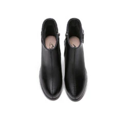 Women Leather Boots Pointed Toe Buckled Chelsea Boots Ivana 14 Women Leather Boots Pointed Toe Buckled Chelsea Boots Ivana -Shoe Store leather boots ta women leather boots ivana buckled chelsea boots black 4