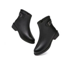 Women Leather Boots Pointed Toe Buckled Chelsea Boots Ivana 13 Women Leather Boots Pointed Toe Buckled Chelsea Boots Ivana -Shoe Store leather boots ta women leather boots ivana buckled chelsea boots black 5