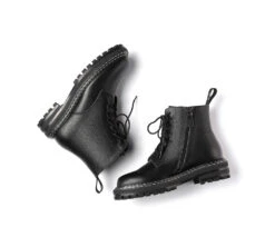 Women Leather Boots Black Zipper Chunky Marten Boots Leona 14 Women Leather Boots Black Zipper Chunky Marten Boots Leona -Shoe Store leather boots zipper chunky black leather boots women leona 6