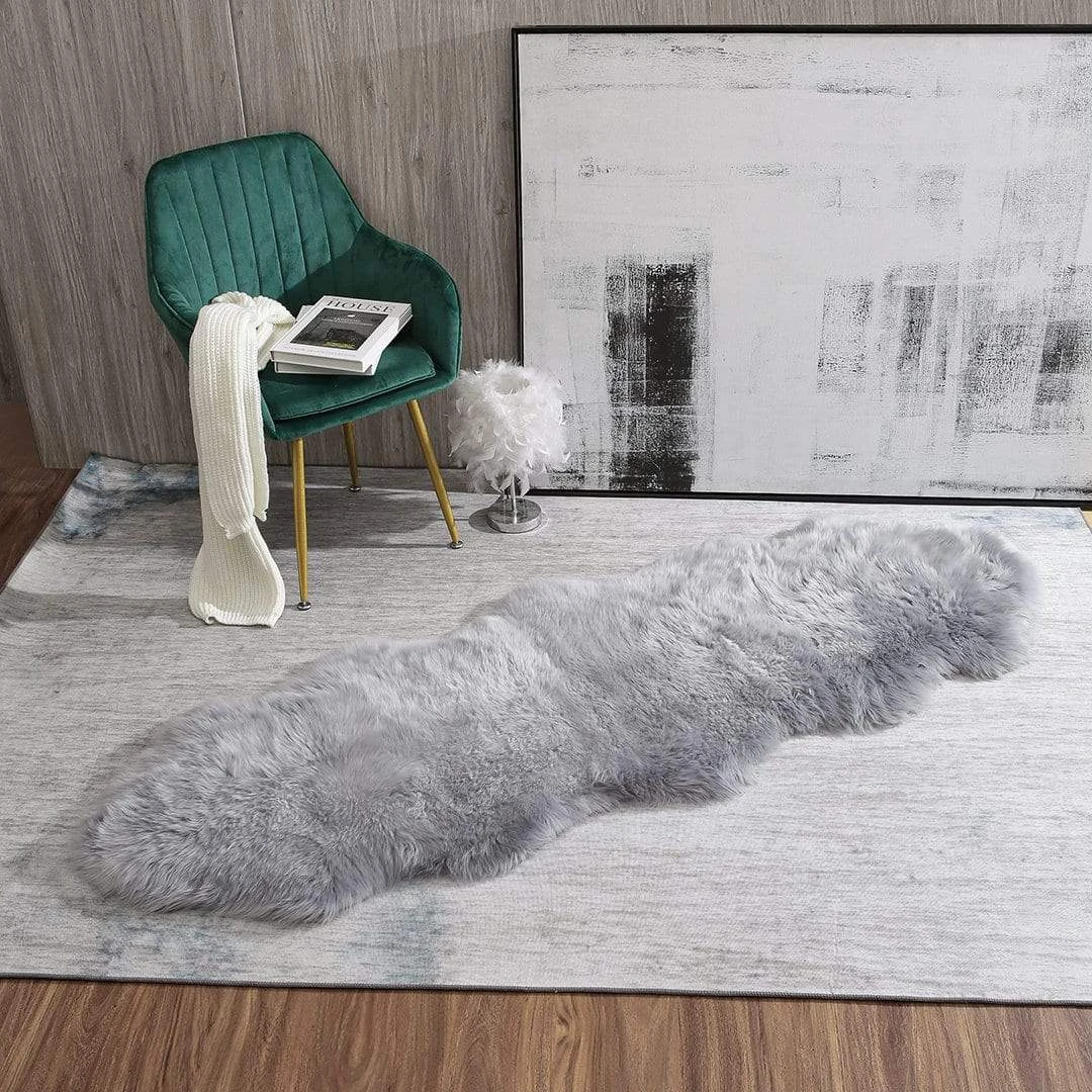 Premium Australian Sheepskin Single Long Wool Rug 185cm 2 Premium Australian Sheepskin Single Long Wool Rug 185cm