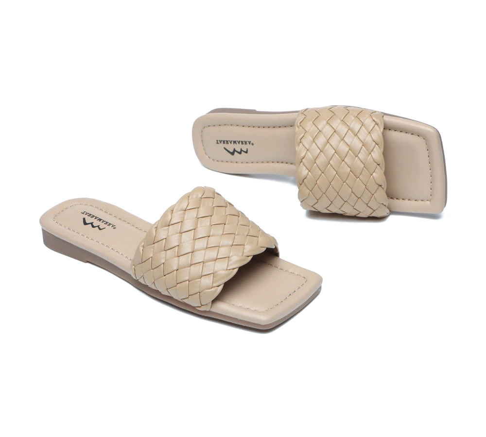 Women Flats Open Square Toe Woven Sandals Taunia 11 Women Flats Open Square Toe Woven Sandals Taunia - Image 9