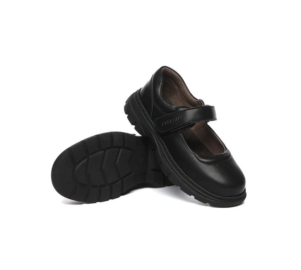 Kids Senior Black Leather School Shoes Chris 4 Kids Senior Black Leather School Shoes Chris - Image 2