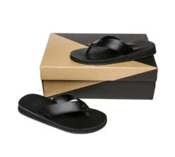 Unisex Leather Slides Thongs Sandals Flats Murphy -Shoe Store slides as murphy unisex leather slides thong 10