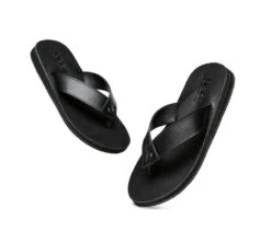 Unisex Leather Slides Thongs Sandals Flats Murphy -Shoe Store slides as murphy unisex leather slides thong 12