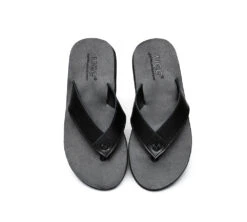 Unisex Leather Slides Thongs Sandals Flats Murphy -Shoe Store slides as murphy unisex leather slides thong 13