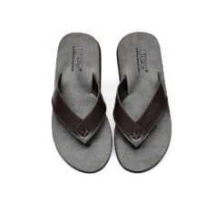 Unisex Leather Slides Thongs Sandals Flats Murphy -Shoe Store slides as murphy unisex leather slides thong 5