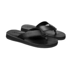Unisex Leather Slides Thongs Sandals Flats Murphy -Shoe Store slides as murphy unisex leather slides thong 9