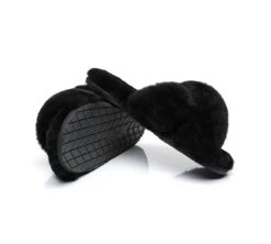 UGG Slides Sheepskin Wool Crossover Fluffy Slides Linty -Shoe Store slides as ugg crossover slides linty 21