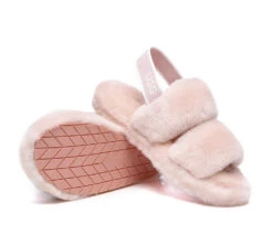Women Fluffy Slides Sheepskin Wool Slingback Sandals Lonnie -Shoe Store slides as ugg slingback fluffy slides women lonnie 5