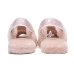 Women Fluffy Slides Sheepskin Wool Slingback Sandals Lonnie -Shoe Store slides as ugg slingback fluffy slides women lonnie 7