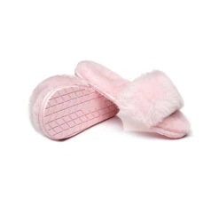 UGG Slippers Women Sheepskin Wool Fluffy Slides Nala -Shoe Store slides as ugg slipper fluffy slides nala 24