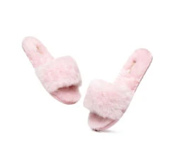 UGG Slippers Women Sheepskin Wool Fluffy Slides Nala -Shoe Store slides as ugg slipper fluffy slides nala 26