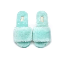 UGG Slippers Women Sheepskin Wool Fluffy Slides Nala -Shoe Store slides as ugg slipper fluffy slides nala 32