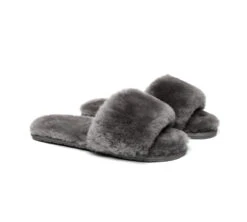 UGG Slippers Women Sheepskin Wool Fluffy Slides Nala -Shoe Store slides as ugg slipper fluffy slides nala 8