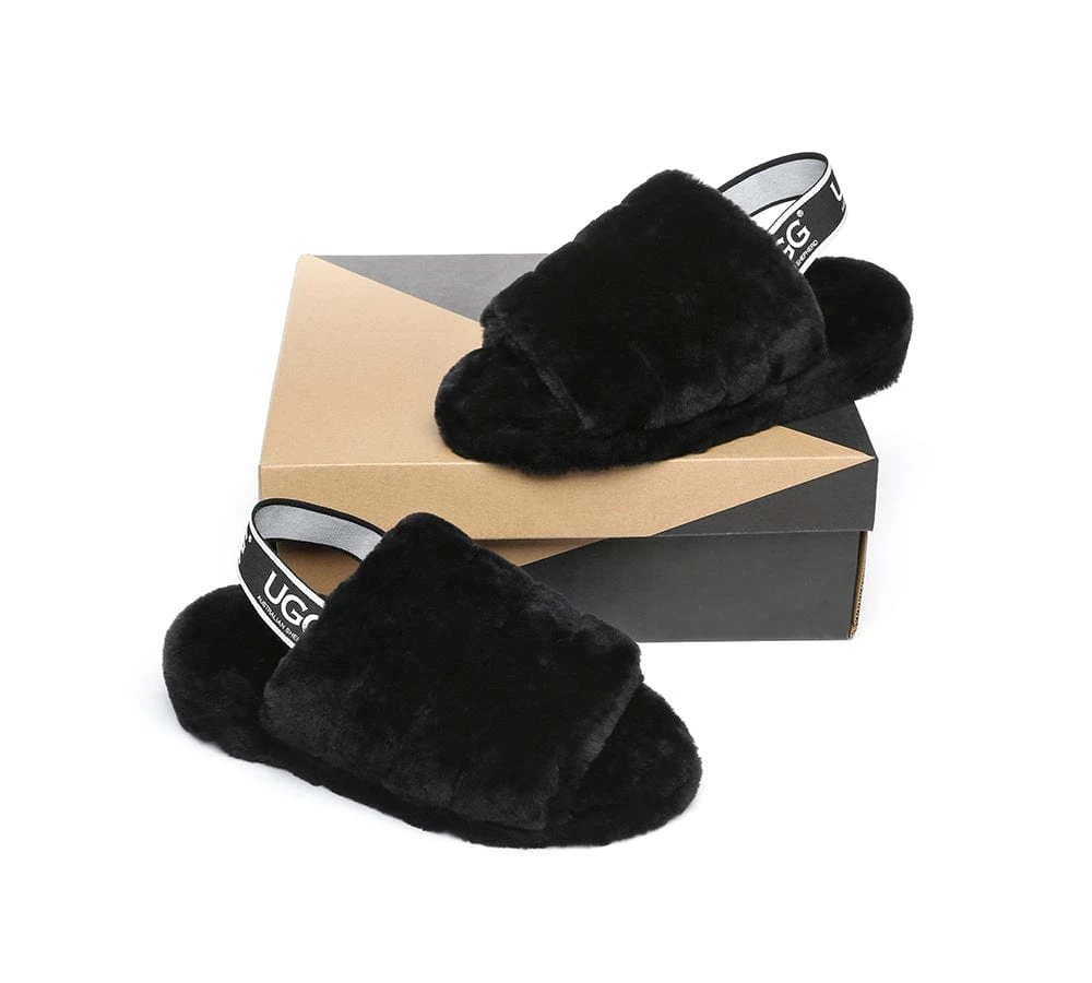 Women Fluffy Slide Sheepskin Wool Nonslip Sandals Puffy 19 Women Fluffy Slide Sheepskin Wool Nonslip Sandals Puffy - Image 17