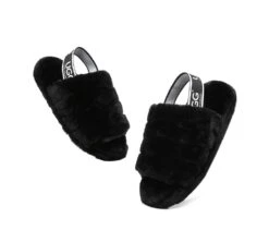 Women Fluffy Slide Sheepskin Wool Nonslip Sandals Puffy 39 Women Fluffy Slide Sheepskin Wool Nonslip Sandals Puffy -Shoe Store slides as ugg women fluffy slides puffy 13