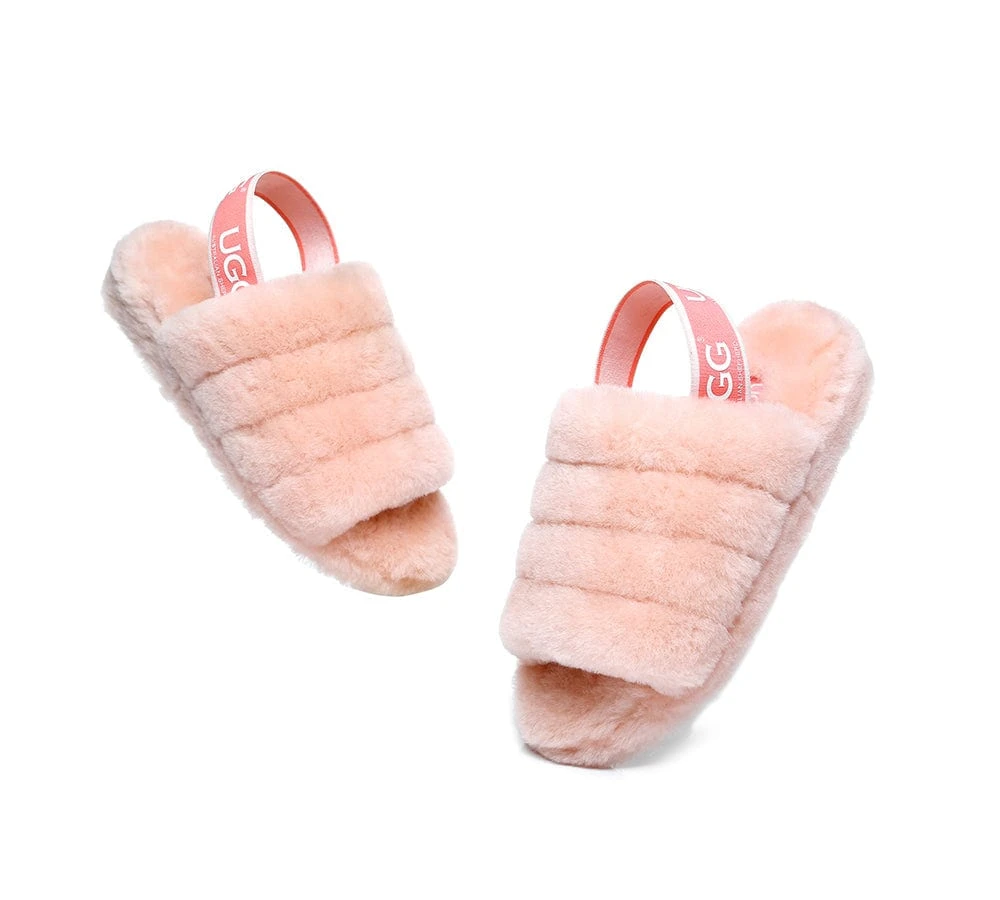 Women Fluffy Slide Sheepskin Wool Nonslip Sandals Puffy 8 Women Fluffy Slide Sheepskin Wool Nonslip Sandals Puffy - Image 6
