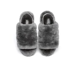 Women Fluffy Slide Sheepskin Wool Nonslip Sandals Puffy 34 Women Fluffy Slide Sheepskin Wool Nonslip Sandals Puffy -Shoe Store slides as ugg women fluffy slides puffy 5