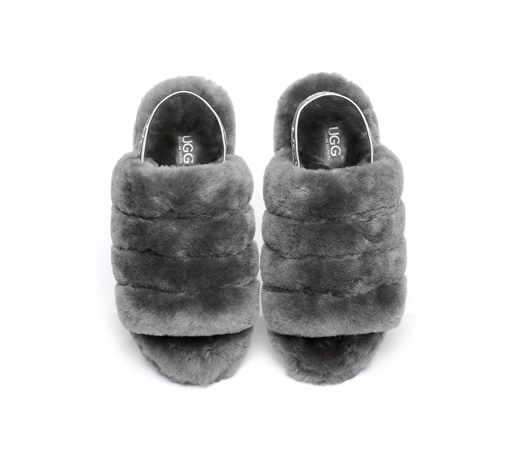 Women Fluffy Slide Sheepskin Wool Nonslip Sandals Puffy 15 Women Fluffy Slide Sheepskin Wool Nonslip Sandals Puffy - Image 13