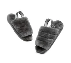 Women Fluffy Slide Sheepskin Wool Nonslip Sandals Puffy 33 Women Fluffy Slide Sheepskin Wool Nonslip Sandals Puffy -Shoe Store slides as ugg women fluffy slides puffy 6