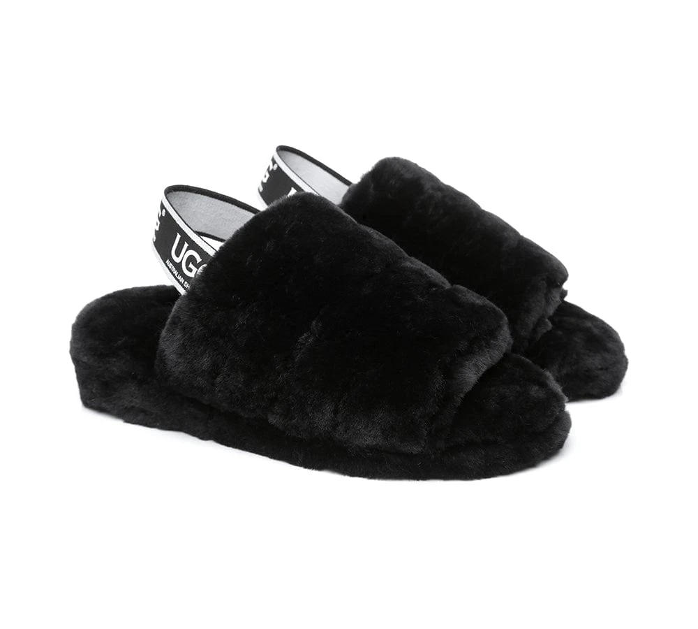 Women Fluffy Slide Sheepskin Wool Nonslip Sandals Puffy 17 Women Fluffy Slide Sheepskin Wool Nonslip Sandals Puffy - Image 15
