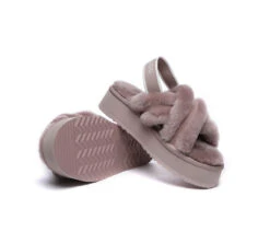UGG Slides Women High Platform Cross-Over Fluffy Sandals Aditi 32 UGG Slides Women High Platform Cross-Over Fluffy Sandals Aditi -Shoe Store slides as ugg women high platform cross over fluffy slides aditi 4