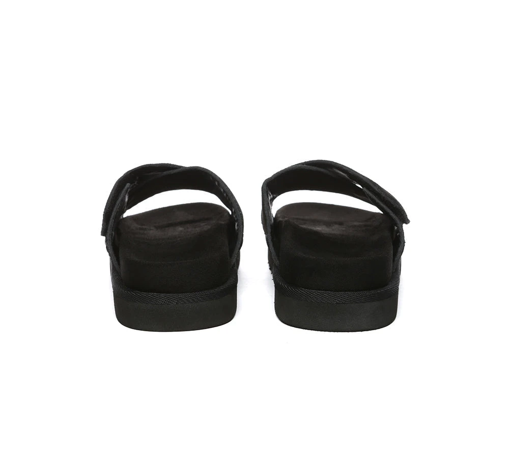 Women Sandals Suede Adjustable Crossover Slip-on Summer Slides Lilac 17 Women Sandals Suede Adjustable Crossover Slip-on Summer Slides Lilac - Image 15