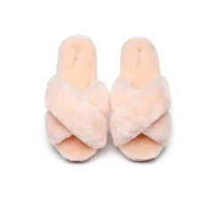 UGG Slides Women Fluffy Cross Slides Sandals Leanna Scuff 34 UGG Slides Women Fluffy Cross Slides Sandals Leanna Scuff -Shoe Store slides leanna women fluffy crossover slides 12