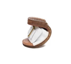 Women Leather Flats Buckle Top Ultra Soft Slides Summer Sandals Bera -Shoe Store slides women leather buckle top ultra soft slides bera 10
